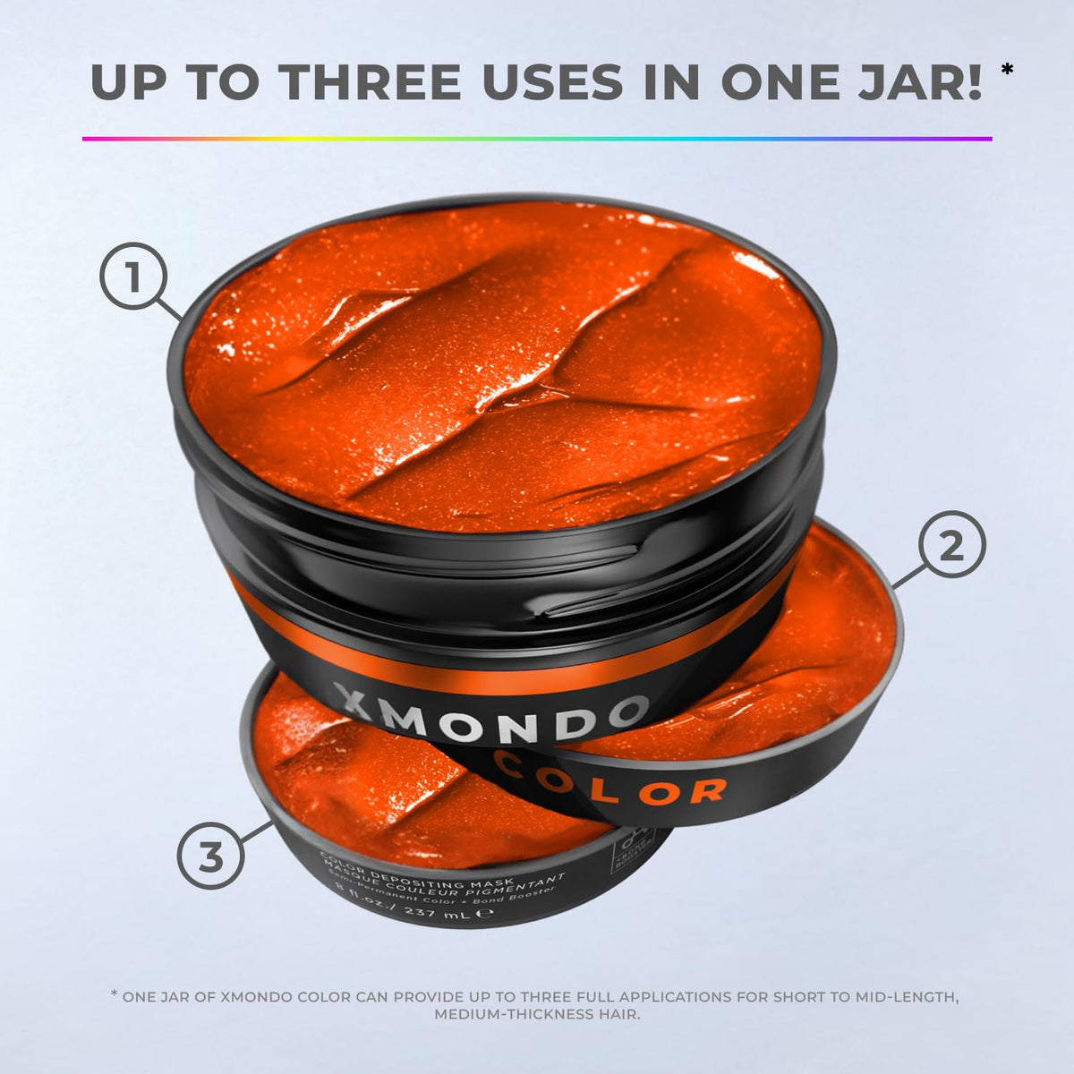 XMONDO Super Orange Hair Mask texture close-up