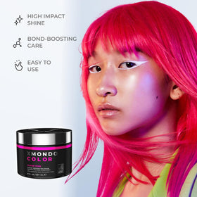 XMONDO Super Pink Mask results on hair