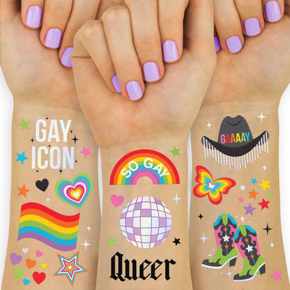xo, Fetti 52 Pride Temporary Tattoos pack front view