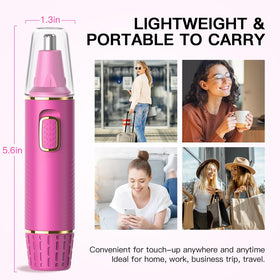 XOOMRSCP Nose Hair Trimmer demonstrating 360° rotating design