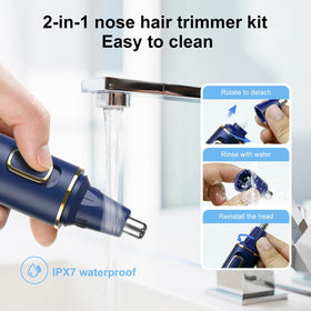 XOOMRSCP Nose Hair Trimmer in hand demonstrating ease of use