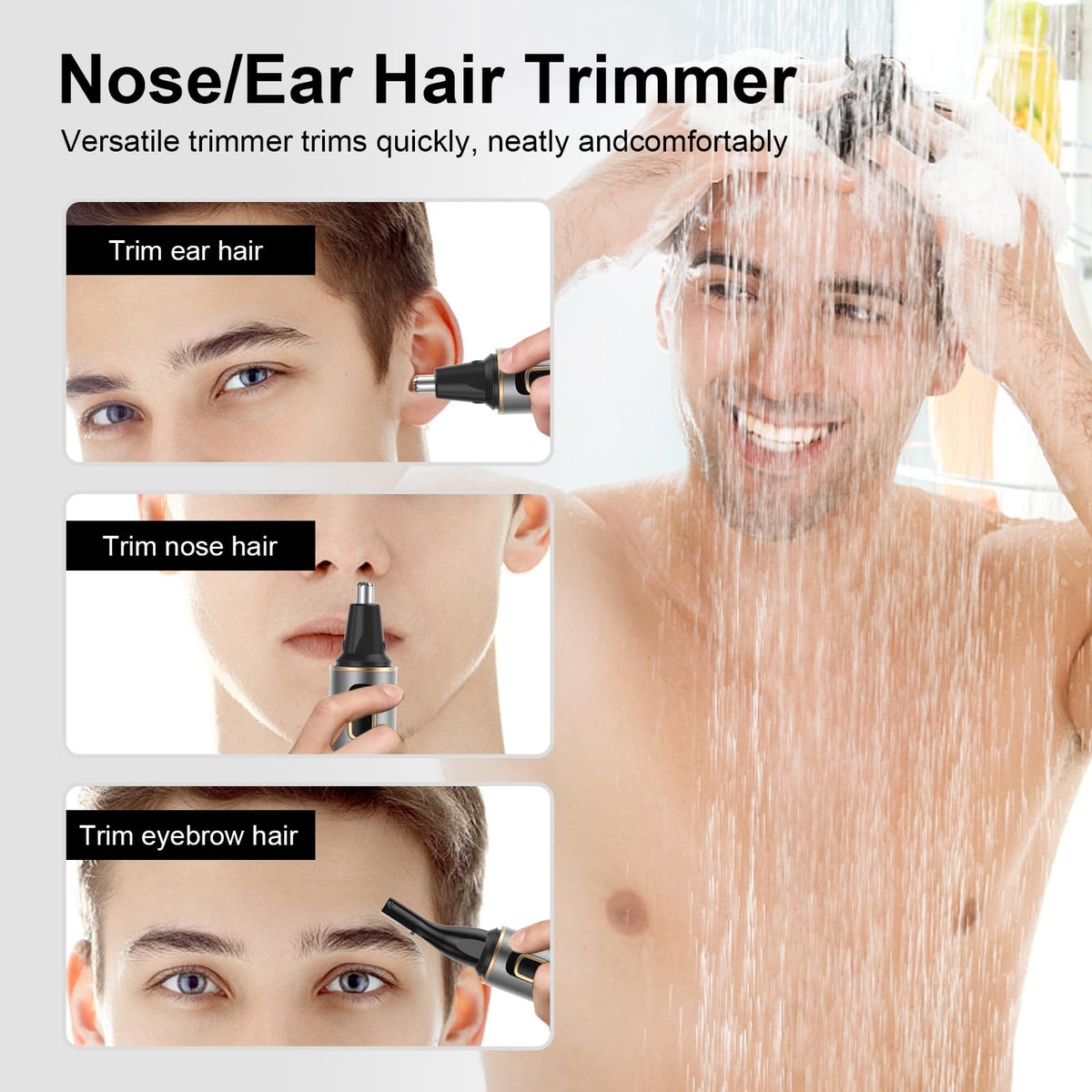XOOMRSCP Nose Hair Trimmer side view showing blades
