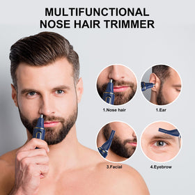 XOOMRSCP Nose Hair Trimmer side view showing dual edge blades