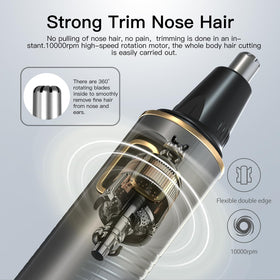 XOOMRSCP Nose Hair Trimmer with cleaning brush