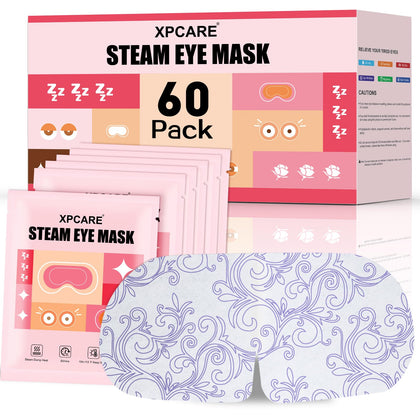 XPCARE Steam Eye Mask 60 Pack Rose front view