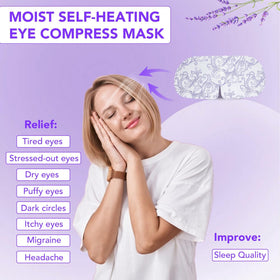 XPCARE Steam Eye Mask being used by a person relaxing