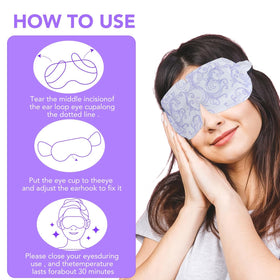 XPCARE Steam Eye Mask displayed on a desk