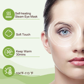 XPCARE Steam Eye Mask displayed on a desk