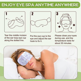 XPCARE Steam Eye Mask in travel pouch
