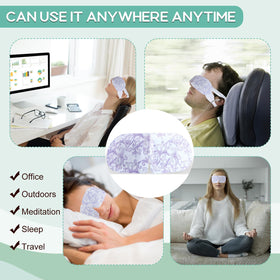 XPCARE Steam Eye Mask in use during travel