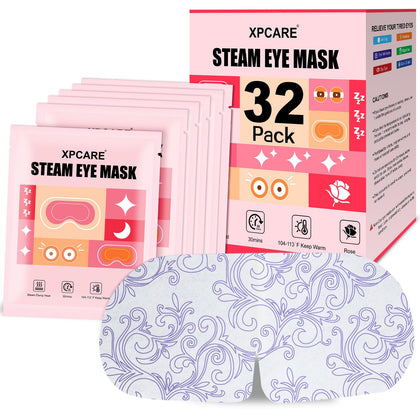 XPCARE Steam Eye Mask rose colour front view