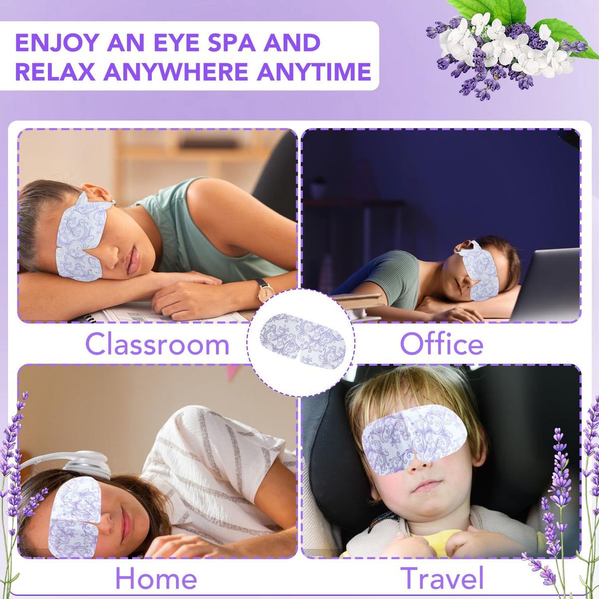 XPCARE Steam Eye Mask showing individual packaging
