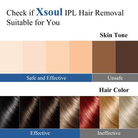 XSOUL Hair Removal Device displayed with user manual