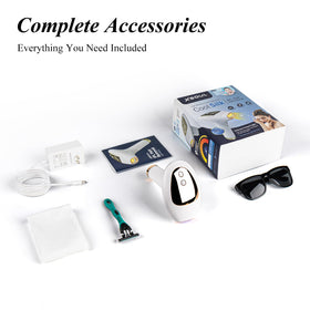 XSOUL Hair Removal Device lifestyle shot in a bathroom setting