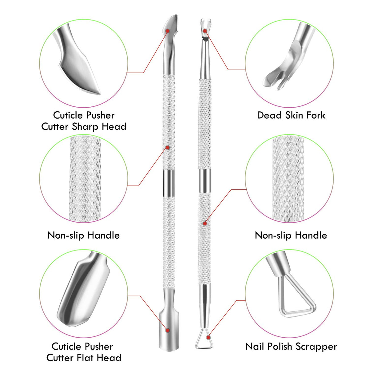 XUNXMAS cuticle nipper with sharp tips