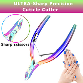 XUNXMAS Cuticle Nippers ergonomic handle close-up