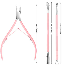 XUNXMAS cuticle trimmer set in pink packaging