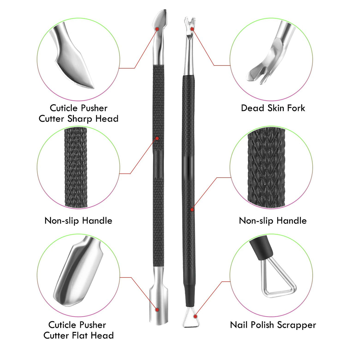 XUNXMAS dead skin fork tool in black design