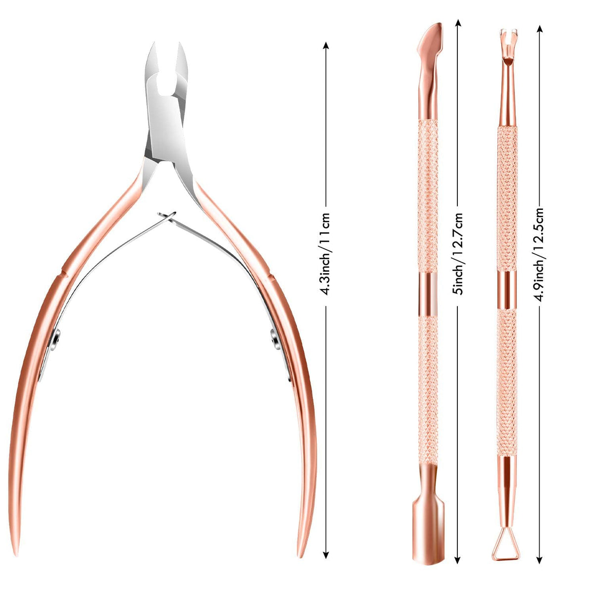 XUNXMAS stainless steel cuticle nippers with sharp tips