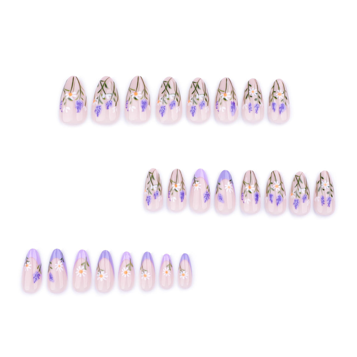 XZMeiLun Press On Nails in packaging with mini nail file