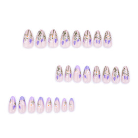 XZMeiLun Press On Nails in packaging with mini nail file