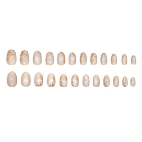XZMeiLun press on nails kit with jelly glue and mini nail file