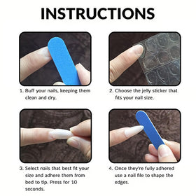 XZMeiLun reusable acrylic nails in elegant packaging
