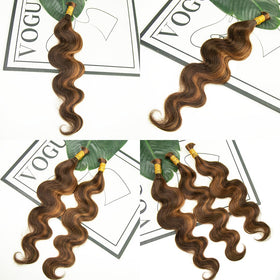Y WIGS Body Wave Bulk Human Hair 20inch #4/30 showing length