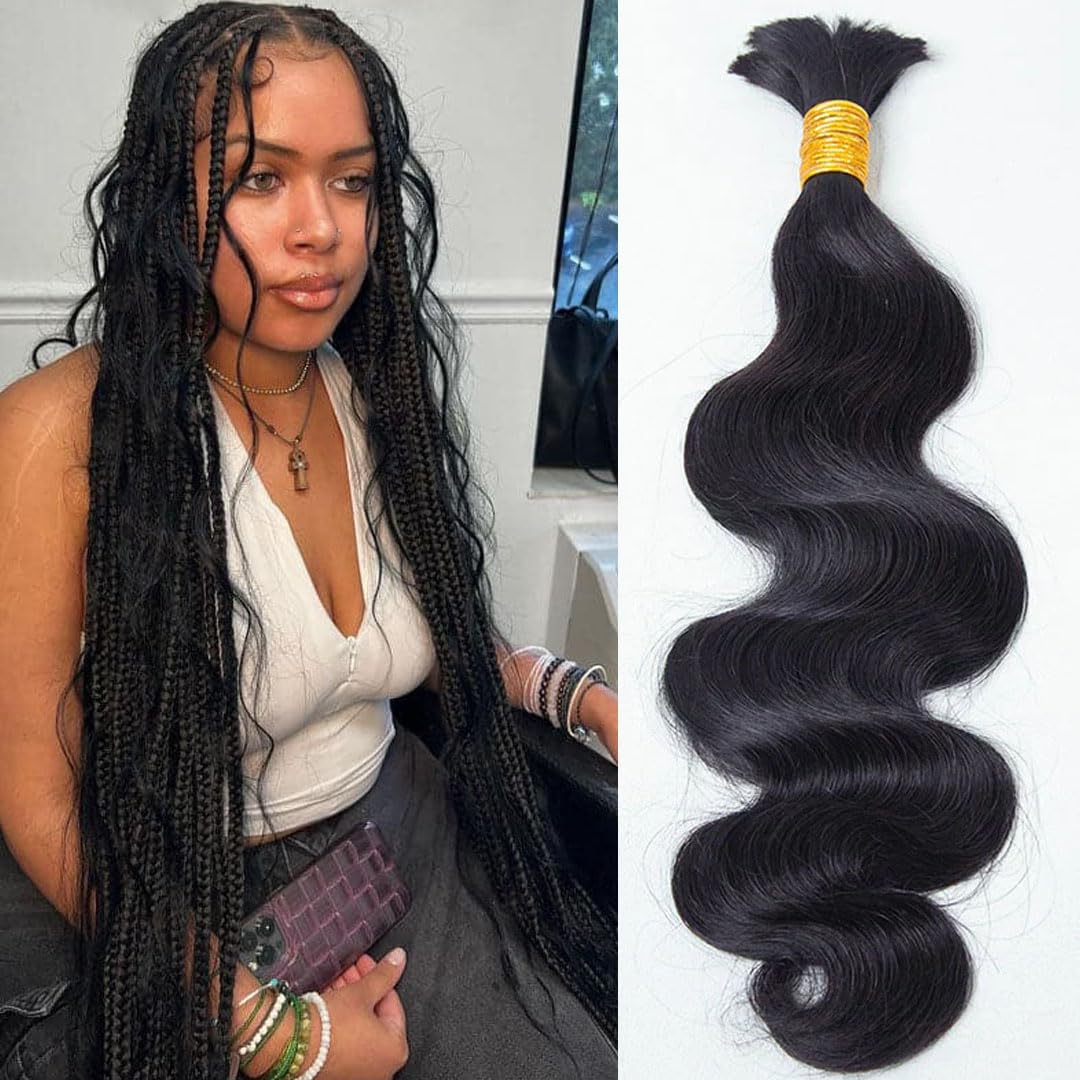 Y WIGS Body Wave Human Braiding Hair 50G bundle front view