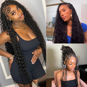 Y WIGS Body Wave Human Braiding Hair close-up texture