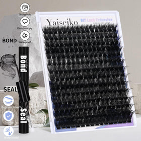 Yaiseiko Lash Clusters showing the texture and finish