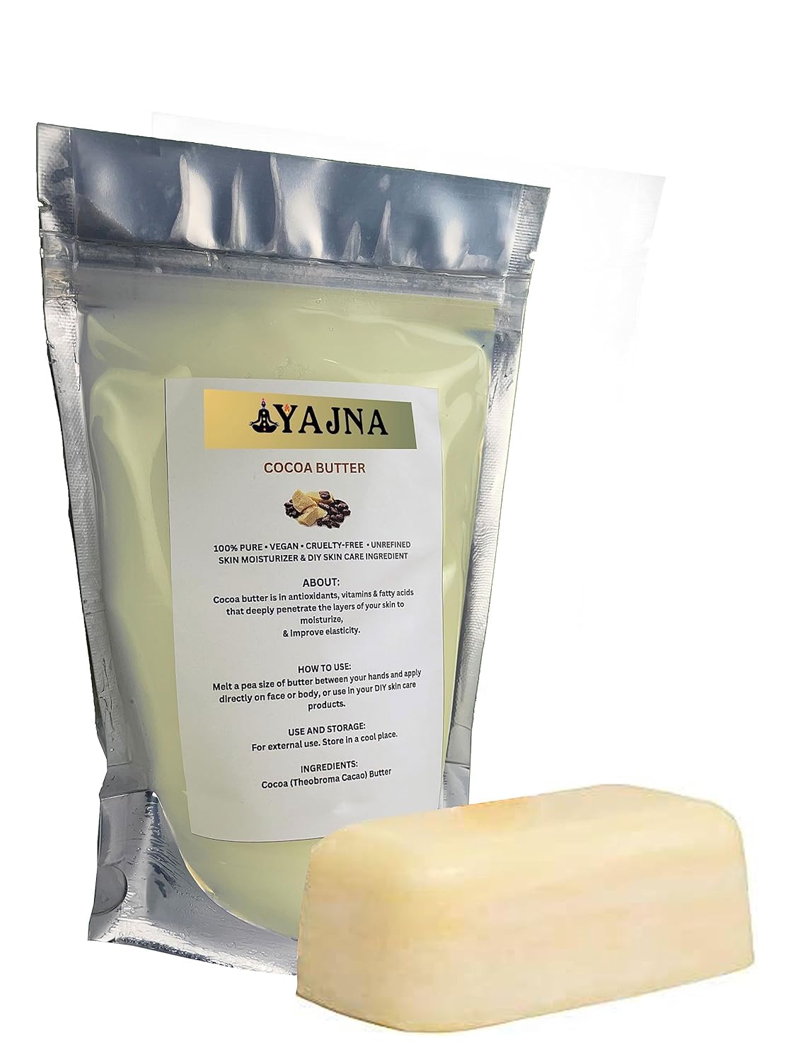 Yajna Cocoa Butter used in DIY skincare project