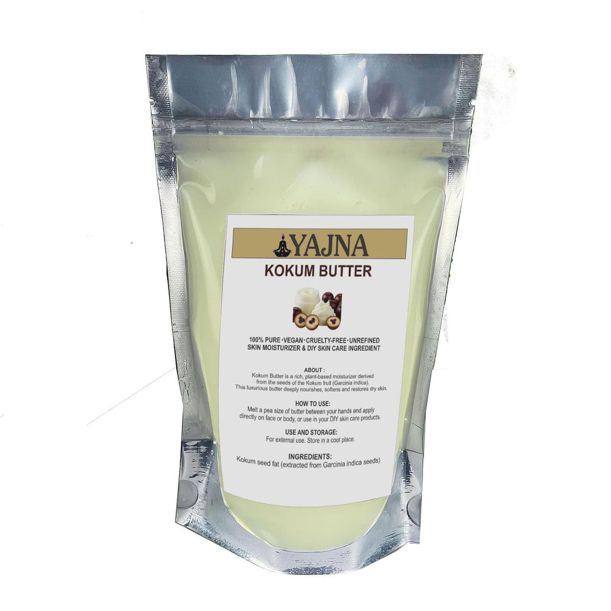 Yajna Kokum Butter 4oz front view packaging