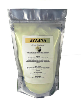 Yajna Organic Raw African Shea Butter 450g front view
