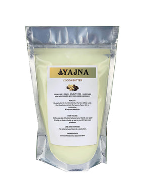 Yajna Organic Raw Cocoa Butter 450g front view