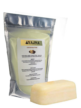 Yajna Organic Raw Cocoa Butter 450g in a DIY cream