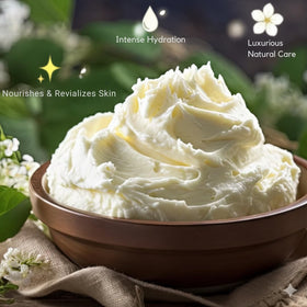 Yajna Shea Butter application on dry skin