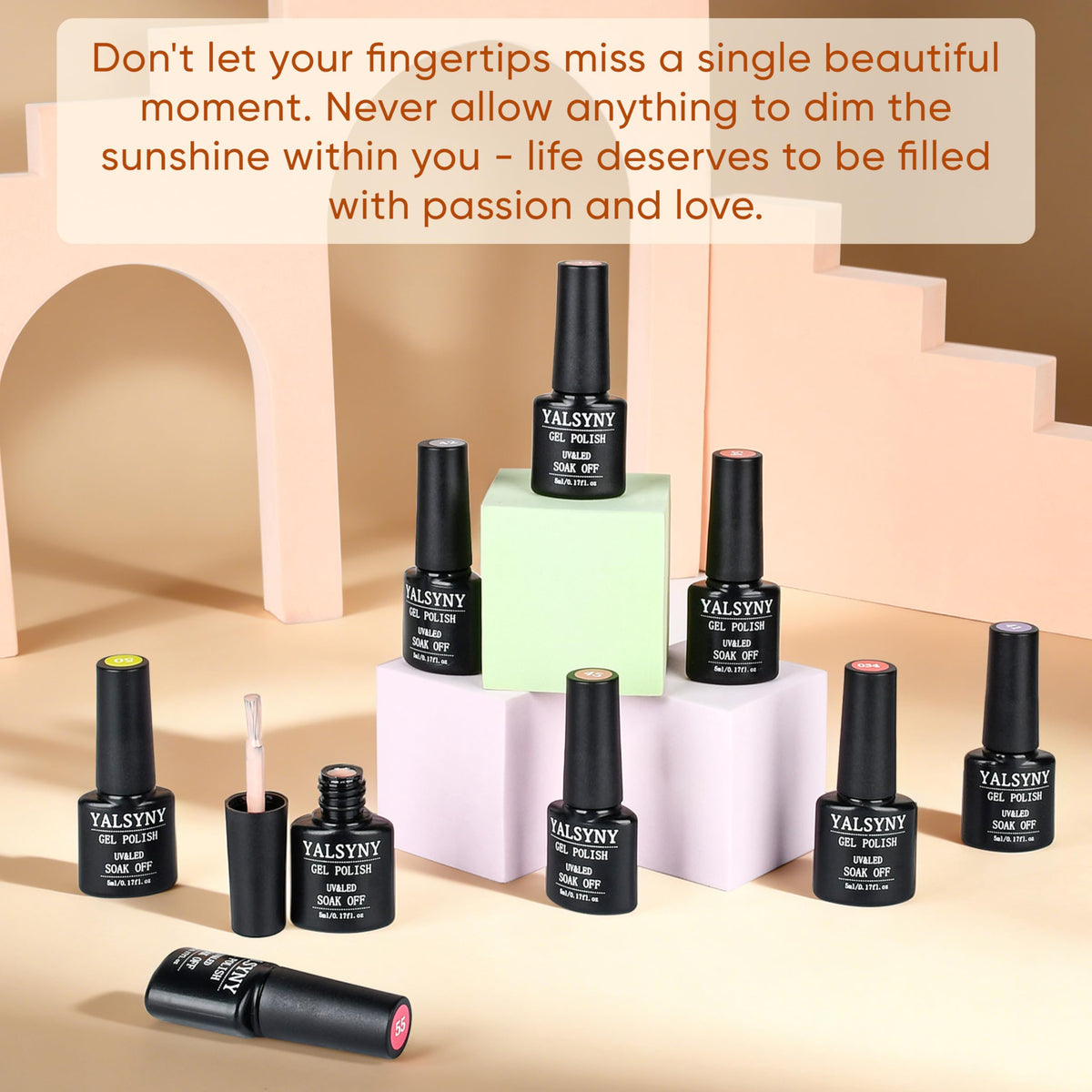 YALSYNY Gel Nail Polish application on nails