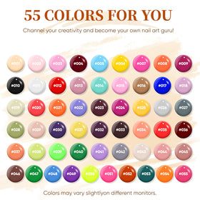 YALSYNY Gel Nail Polish Kit with base coat and top coats