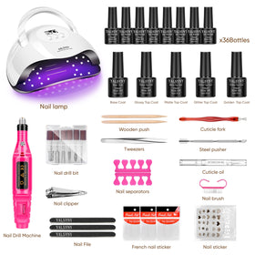 YALSYNY nail drill with metal bits and sanding bands