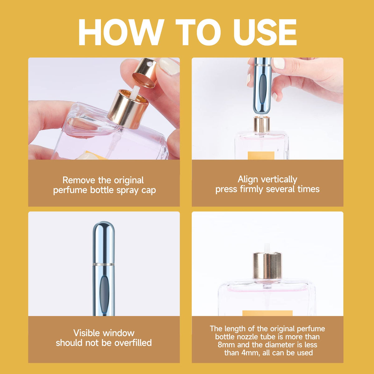 Yamadura atomizer in a handbag for travel