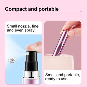 Yamadura Mini Perfume Atomizer Bottle in blue against a white background