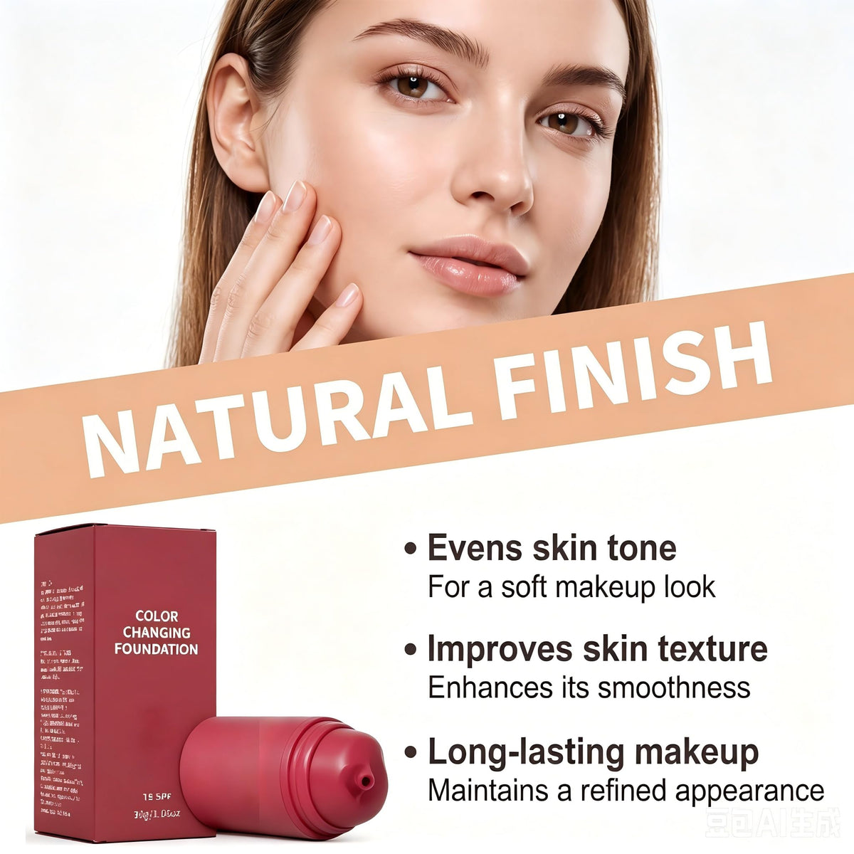 YAMVXIC Korean Color Changing Foundation side view bottle