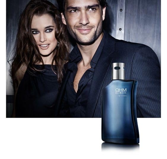 Yanbal OHM Black Men’s Cologne 100ml with citrus fruits and tea leaves