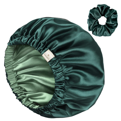 YANIBEST Adjustable Satin Bonnet in light pink, front view