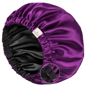 YANIBEST Satin Bonnet front view in black