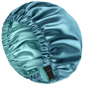 YANIBEST Satin Bonnet front view in black
