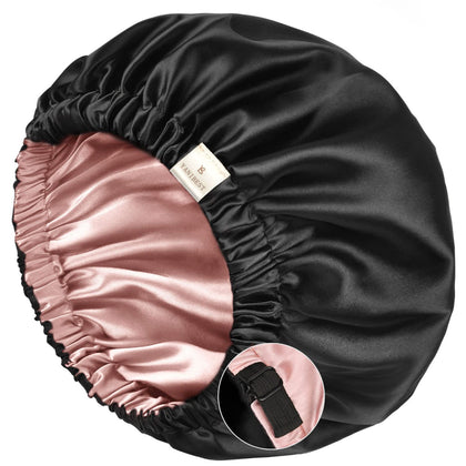 YANIBEST Satin Bonnet front view in pink