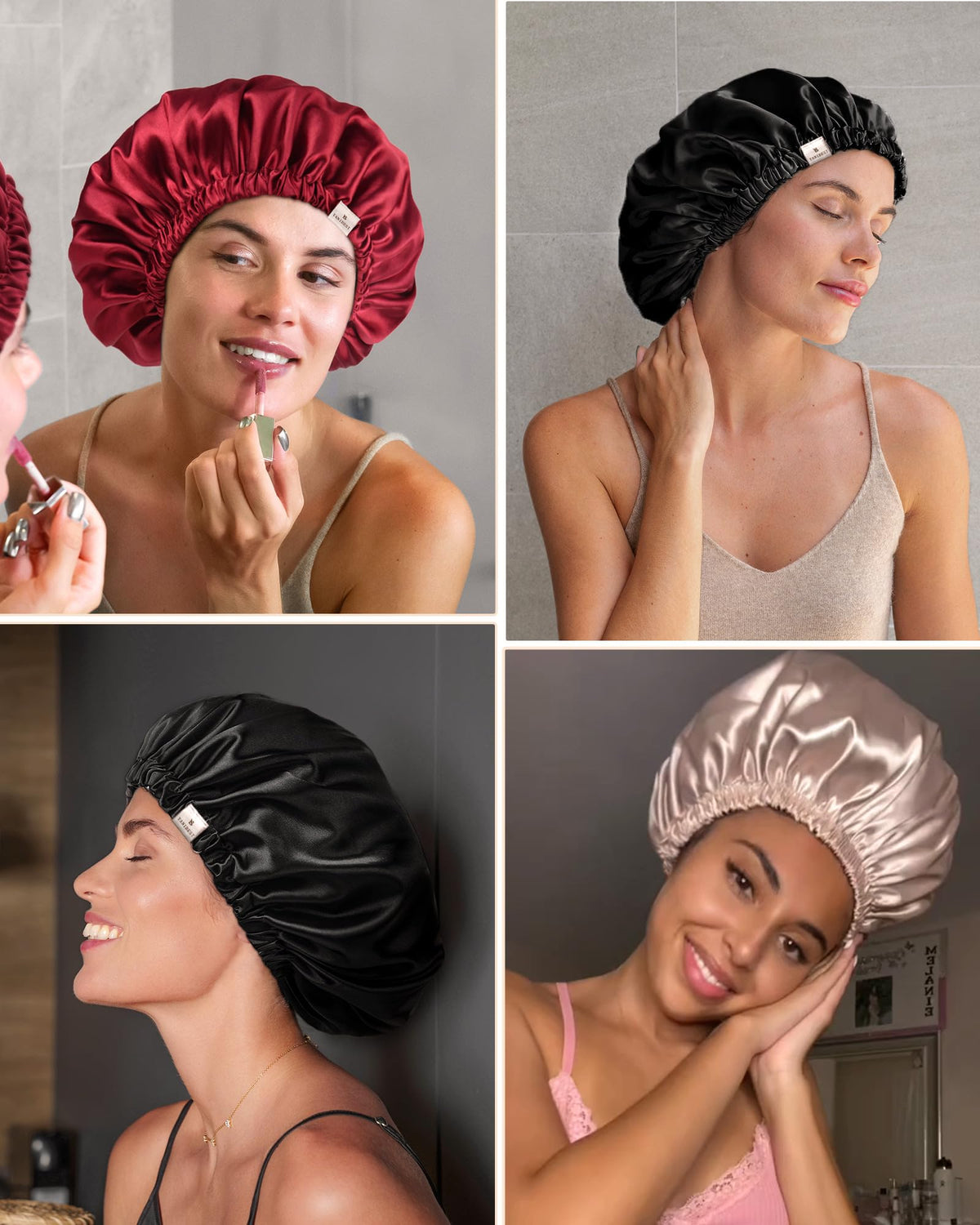 YANIBEST Satin Bonnet in multiple colours