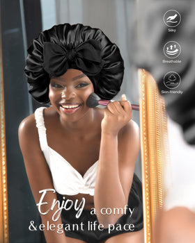 YANIBEST Satin Bonnet in packaging